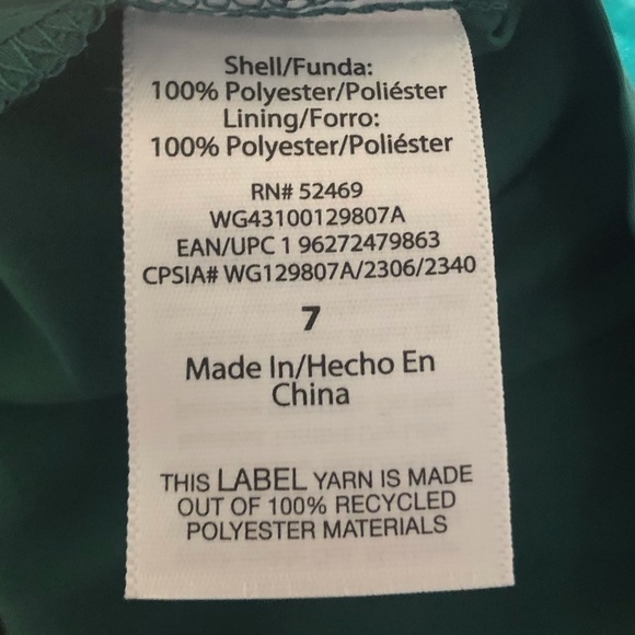 Wonder Nation Green tulle dress in size 7 - Picture 8 of 8